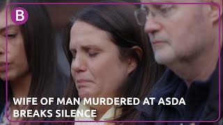 Wife of man murdered at Redditch Asda breaks silence saying 'half of me died'