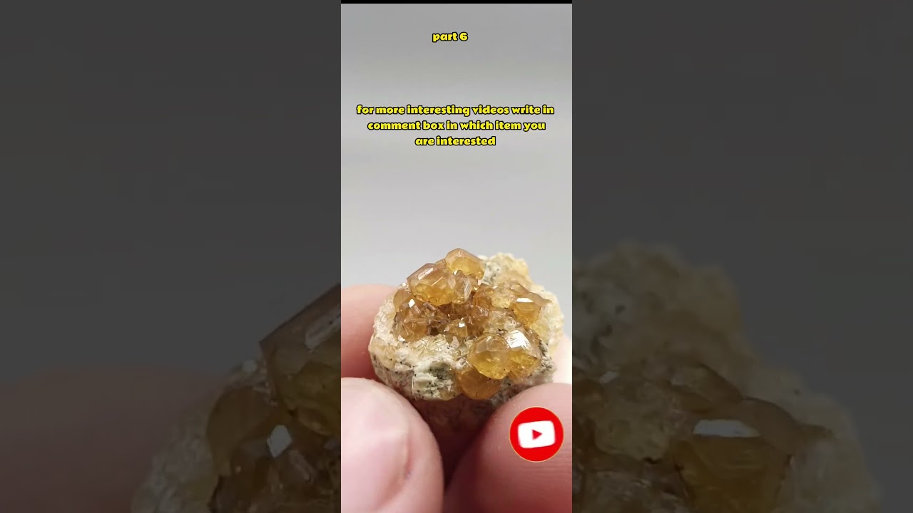 small specimen of Grossular Garnet on matrix// Grossular Garnet Specimen// 