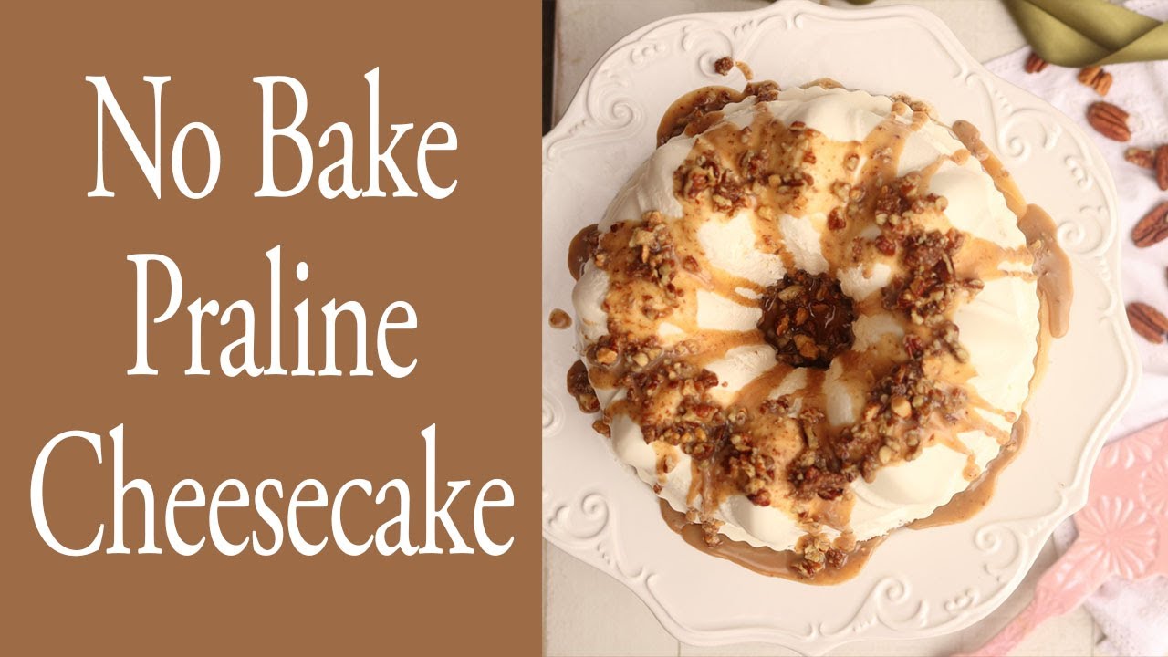 Чизкейк с пралине без выпечки