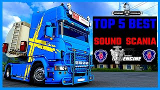 TOP 5 BEST SOUND SCANIA V8  ETS2 MODS 1.40,1.45