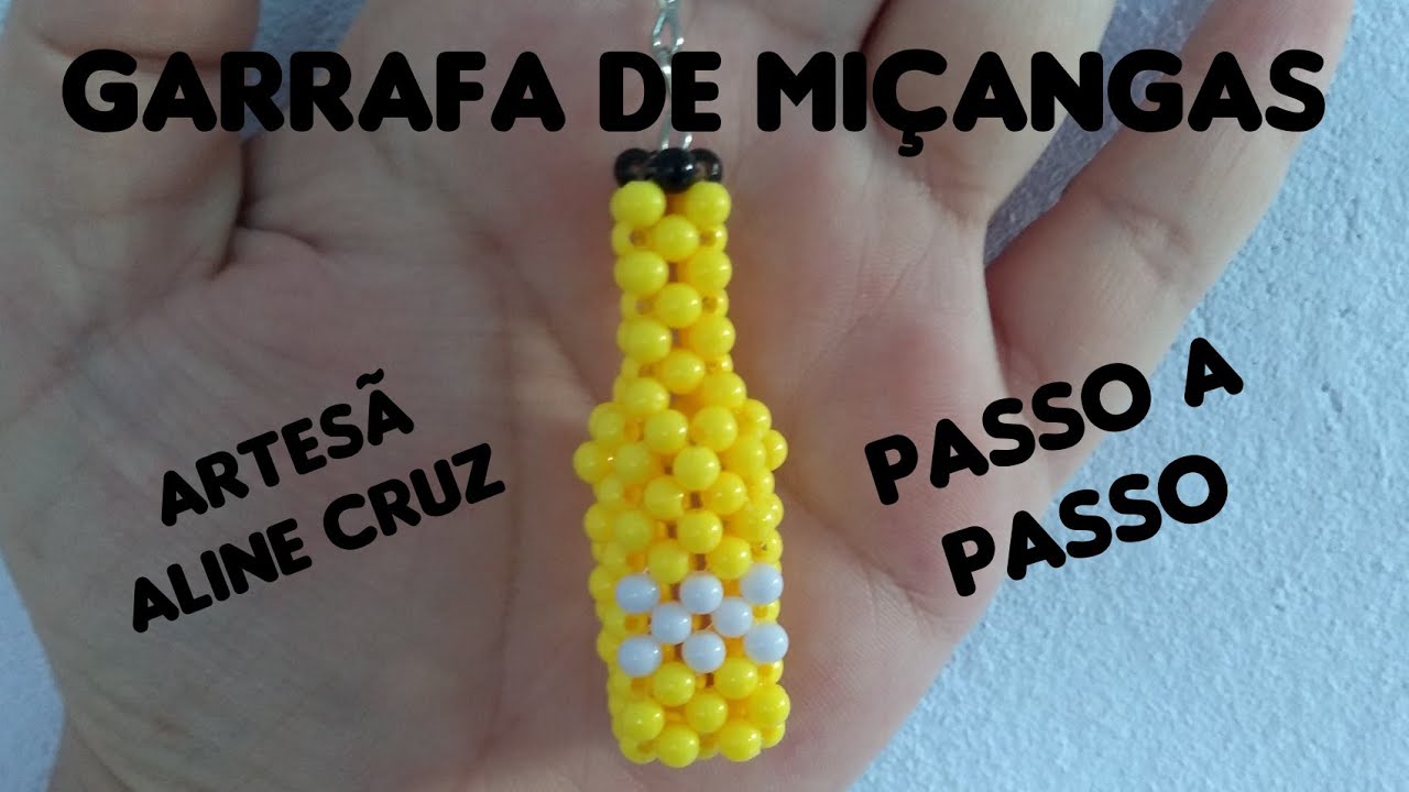 Garrafa de Miçangas- Passo a Passo (Iniciante)