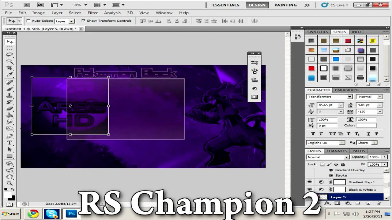Speed Art // #2 // Pokemon Layout  (ARESHD1)