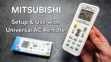 How to Setup & Use - MITSUBISHI Air Conditioner with Universal AC Remote Control - Chunghop K-1208E