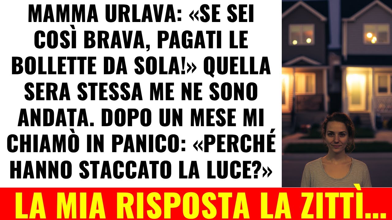Ho Smesso Di Pagare Le Sue Bollette — Dopo Un Mese Mi Ha Chiamata In Panico