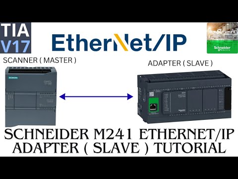 Schneider PLC as ethernet IP adapter communication | Machine expert