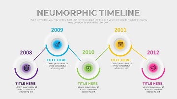 Neumorphic Timeline Animated Slide Design In Powerpoint