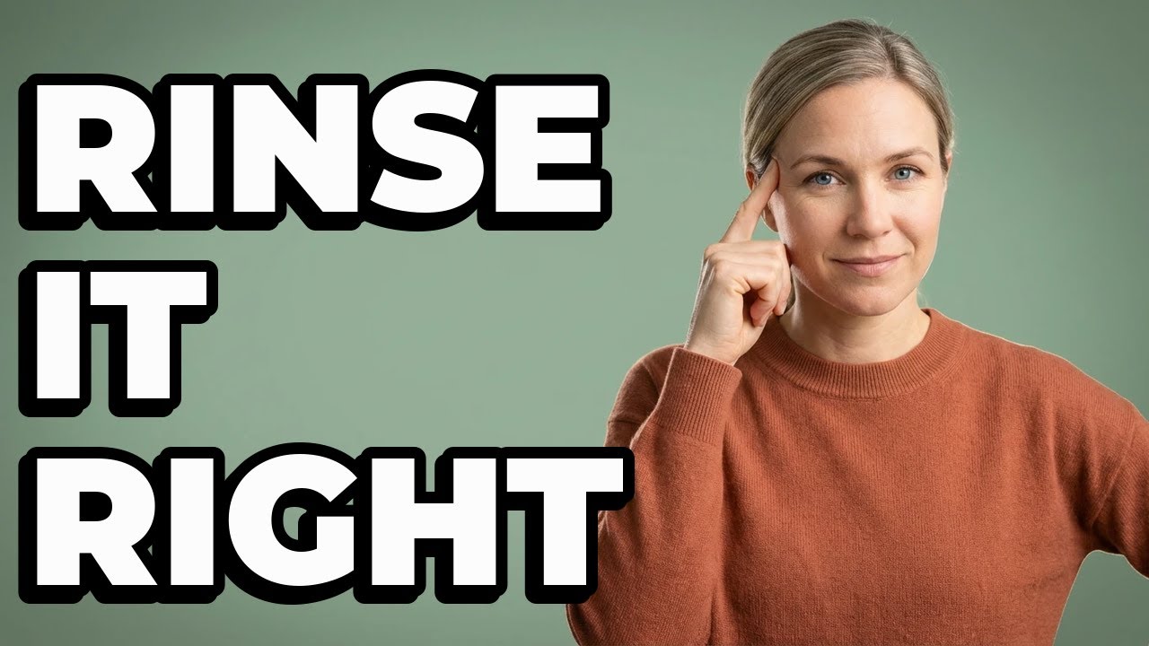 How long should I rinse a shower after killing mold?