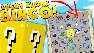 BRAND NEW Minecraft LUCKY BLOCK BINGO! | (Minecraft Modded Minigame) | JeromeASF