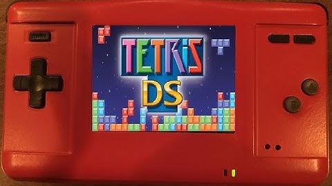 Gameboy Macro XL (GBA NDS Phat Mod) - Tetris DS Gameplay