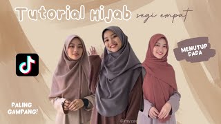 Tutorial Hijab Segi Empat Syari Menutup Dada Hijab Curve Wajib Dicoba