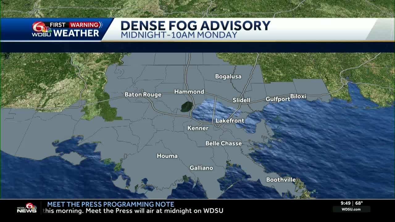 Dense Fog Advisory from midnight-10am Monday - YouTube