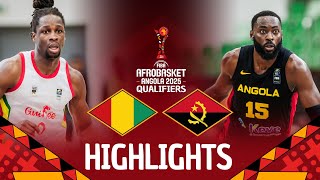 Guinea  V Angola   Highlights  Fiba Afrobasket 2025 Qualifiers