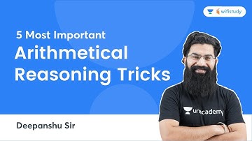 5 Most Important Arithmetical Reasoning Tricks | Reasoning | All Exams | wifistudy | Deepanshu Sir