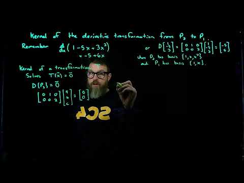 Kernel of the derivative transformation from P2 to P1