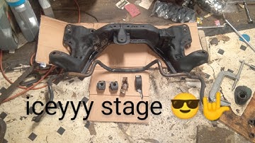 RHD Midori Green DC2 Integra Subframe Sway bar Prep and Paint ( Part 2 )
