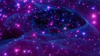 4K Silent Neon Space 3-Hour Continuous Nebula Drift ✨ Abstract Starfield | TV Screensaver | No Sound