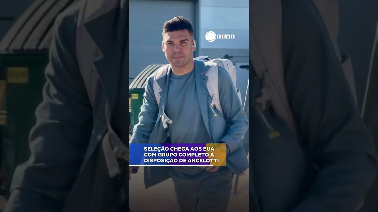Seleção Brasileira chega aos Estados Unidos. 📲 #RecordNews #Notícias #Shorts