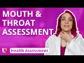 Mouth and Throat Assessment Quiz