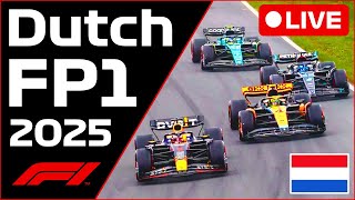 🔴F1 LIVE - Dutch GP FP1 - Commentary + Timing