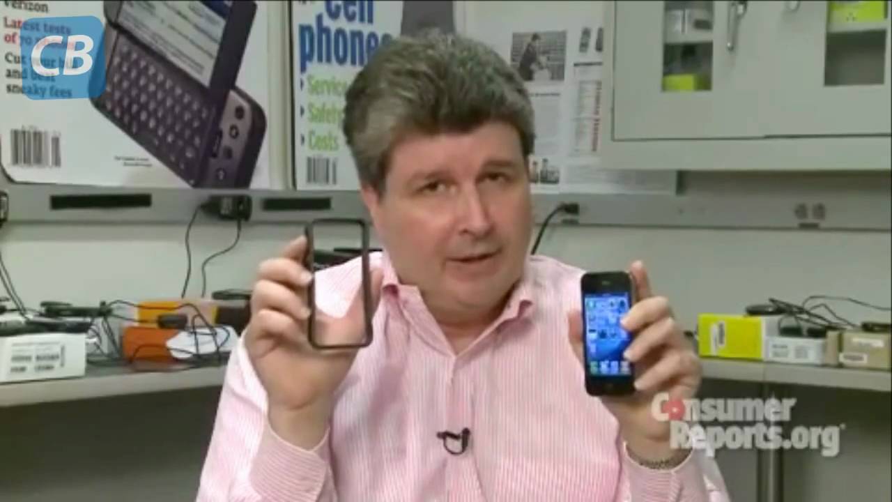 iPhone 4 bumper test (Consumer Reports)