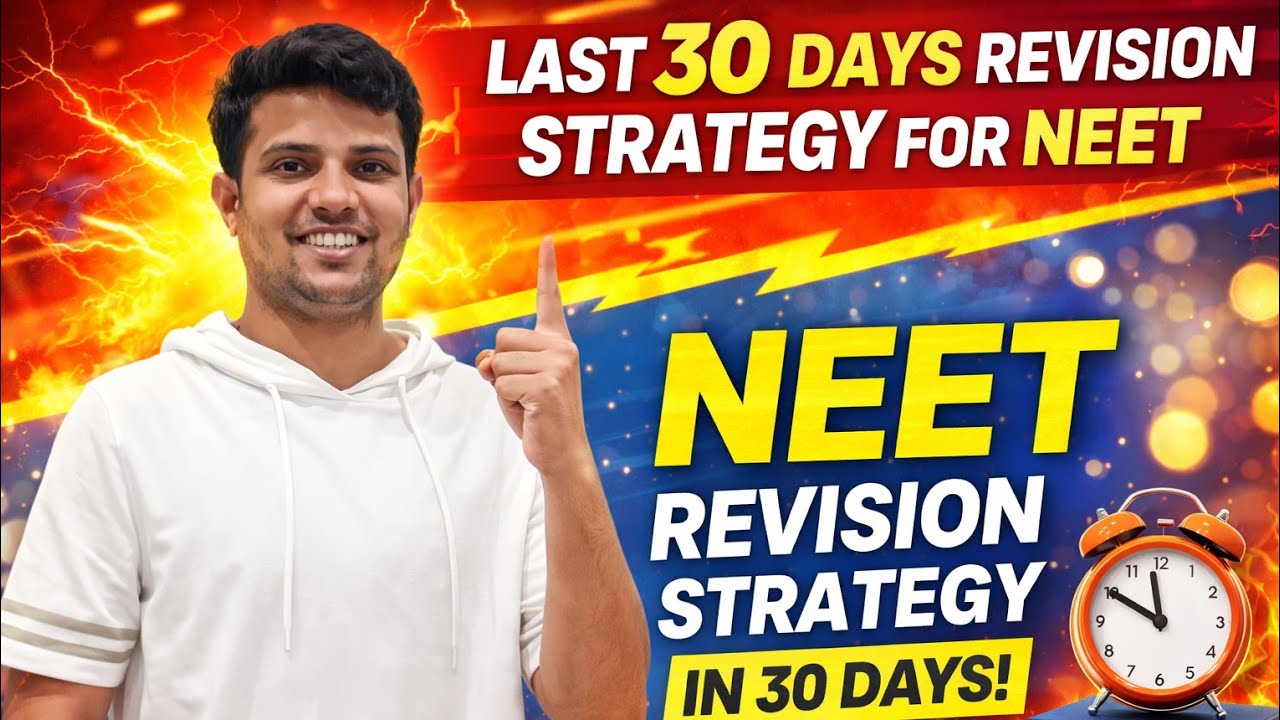 Last 30 days revision strategy for neet 🔥🩺💯 | Neet 2026 Comeback ...