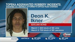 Shawnee County district attorney files robbery charges against Deon Ikner, 19, of Topeka