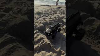 Traxxas trx4m crawling on sand course