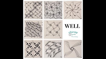 Well  (Zentangle® Pattern) drawn by Kelly Barone, CZT