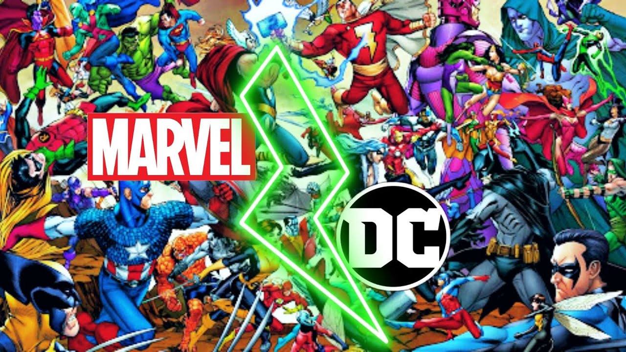 Marvel comics vs DC comics || Marvel Universe Vs DC Universe ...