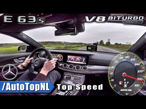 309km/h!! Mercedes AMG E63 S 4Matic+ AUTOBAHN DRIVE By AutoTopNL