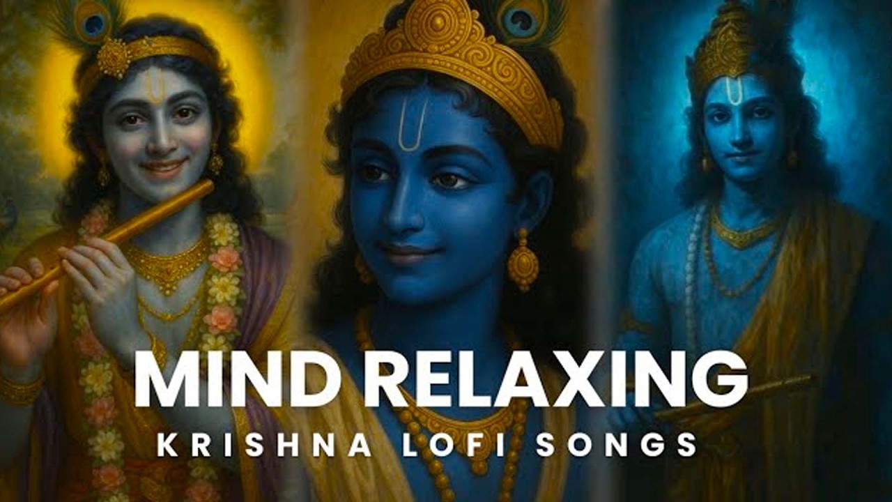 Mind relaxing Krishna bhajans | 2 Hours non-stop lofi Krishna bhakti songs | Krishna Bhajan Lofi