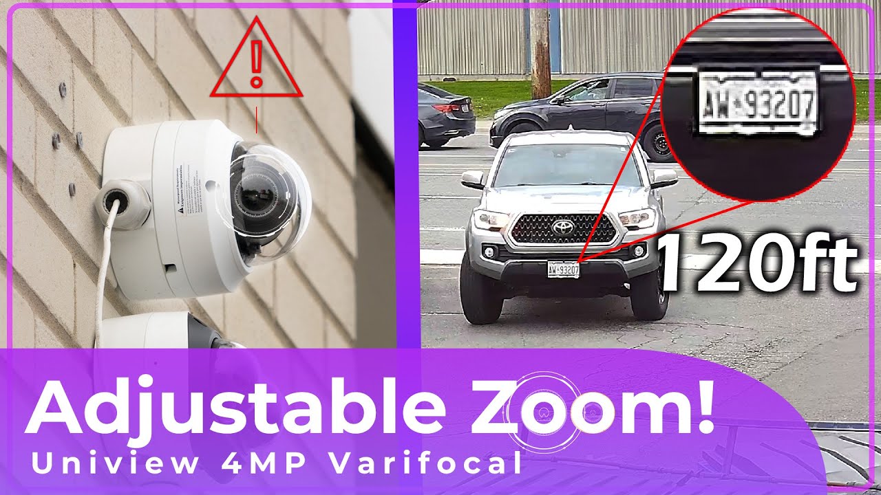 Uniview 4MP Varifocal Dome Black – IPC3534SR4-ADZK-H | XLR Security