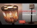 Rustik lambader / abajur yapımı / Wooden floor lamp diy/ Lamp shade diy