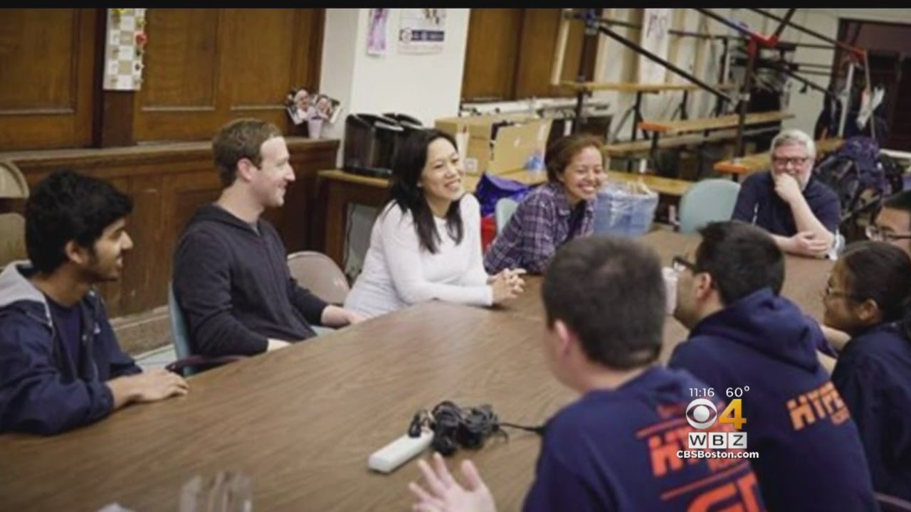 Zuckerberg, Wife Visit Quincy High School