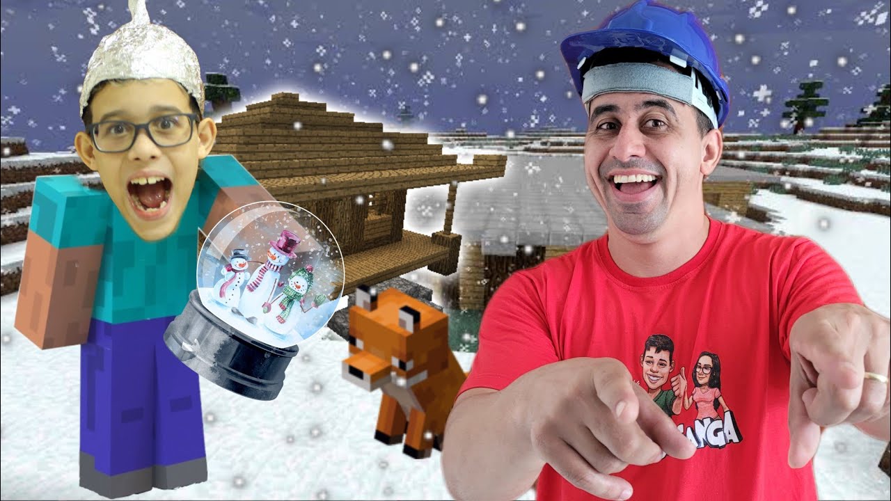 UMA AVENTURA NA NEVE NO MINECRAFT!!