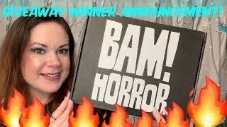 Bam Horror Fire Sale Giveaway Winner Announcement