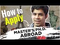 How to apply for Master’s/Ph.D. in USA/Canada/EU || A-Z Tips &amp; Tricks