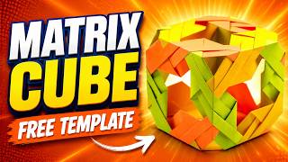 How to Make a Paper Matrix Cube | Free Printable Template