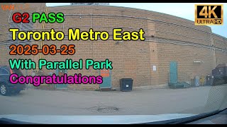 G2 PASS TORONTO METRO EAST #automobile #drivetest #drivingexam #drivingtestroute #drivinglicense