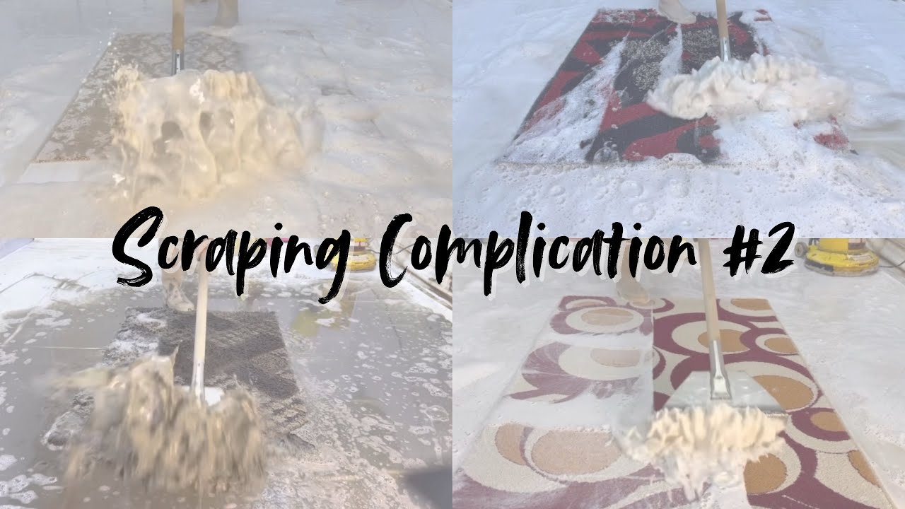 Carpet Scraping Compilation 2 || Miracle Rug Cleaning