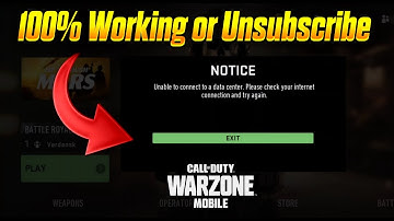New* Trick to Fix Unable to Connect Data Center in Warzone Mobile