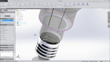 SolidWorks Design and Assembly of Light Bulb in SolidWorks