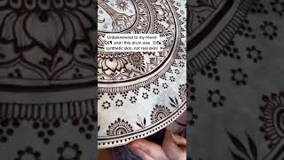 Henna on Synthetic Drum vs Real skin drum