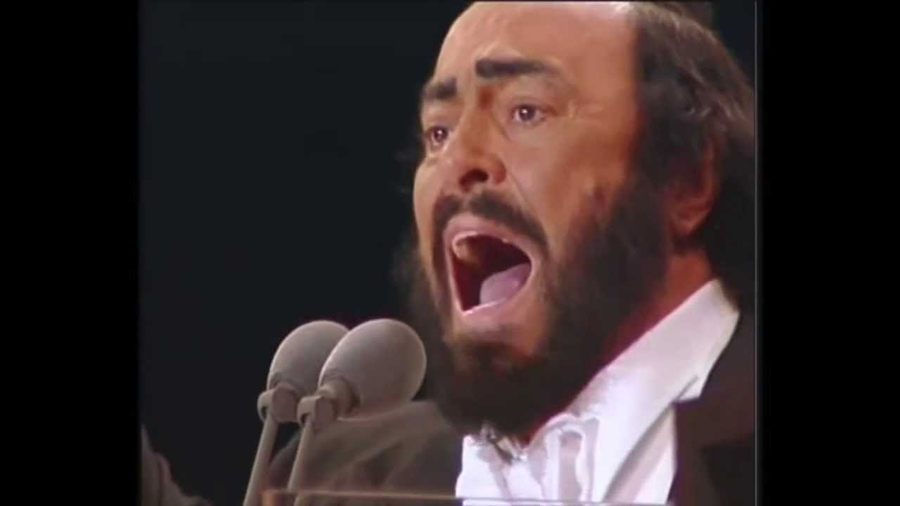 Pavarotti's reaction after hitting his highest note. YouTube