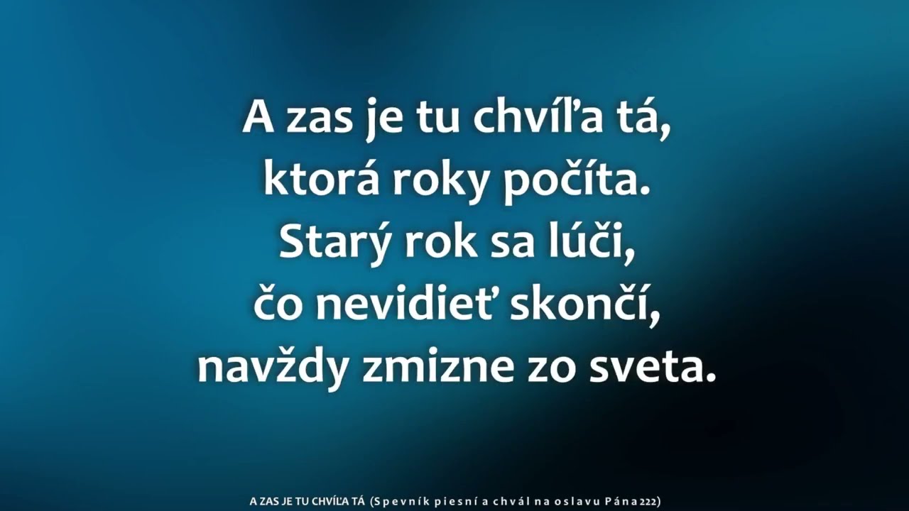 Watch 222 A zas je tu chvíľa tá on YouTube Watch 222 A zas je tu chvíľa tá on YouTube