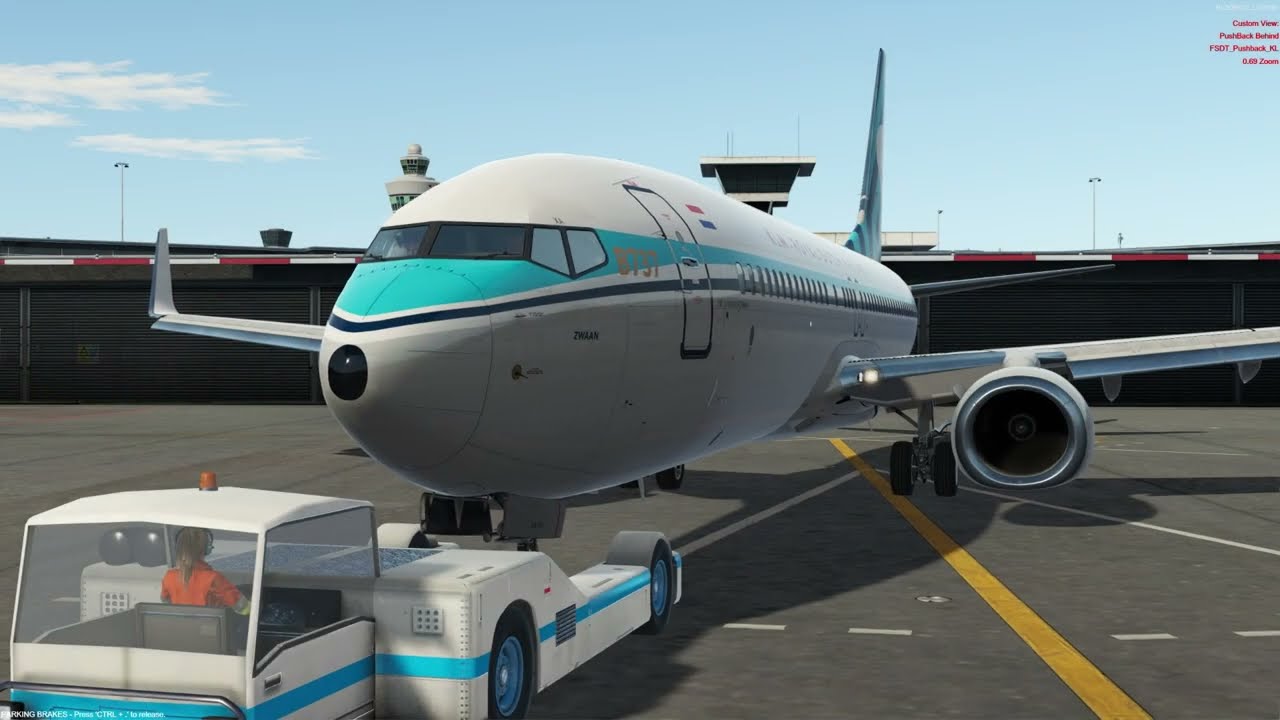 P3D v5 - Amsterdam (EHAM) (AMS) - London Heathrow (EGLL) (LHR)  KLM PMDG - Boeing 737-800