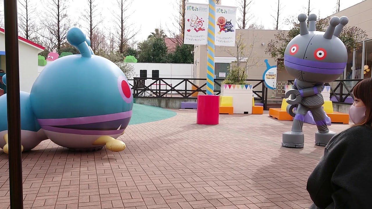 アンパンマンミュージアムのパレード見たよ！