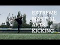 Extreme martial arts kicking in the park  vlog 2