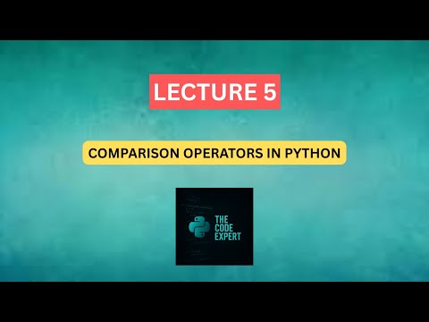 #5 - Comparison Operators with Examples | Python Operators Explained (Beginner Friendly)