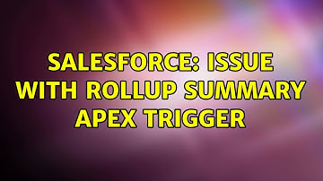 Salesforce: Issue with rollup summary apex trigger